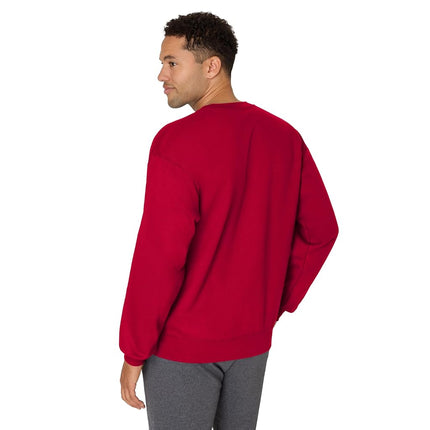 Hanes mensOF260Ultimate Cotton Sweatshirt Long Sleeve Sweatshirt - Red - XL