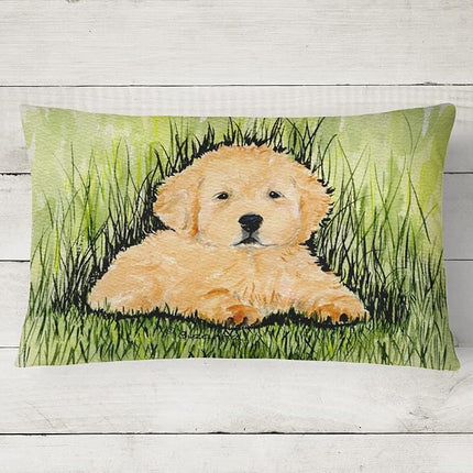 Almohada decorativa de tela Golden Retriever
