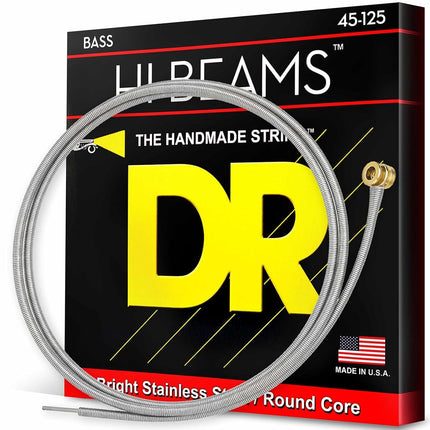 Cuerdas para bajo de 5 cuerdas DR Strings HI-BEAM® Series - Calibre medio 45-125 Escala corta