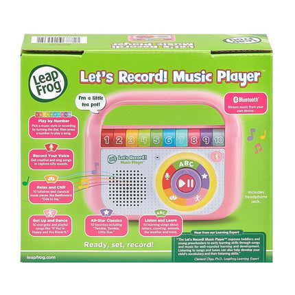 LeapFrog Let's Record! Music Player, Pink