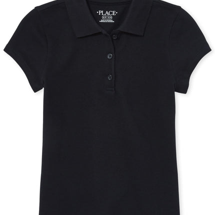 The Children's Place Girls' Uniform Pique Polo Bla