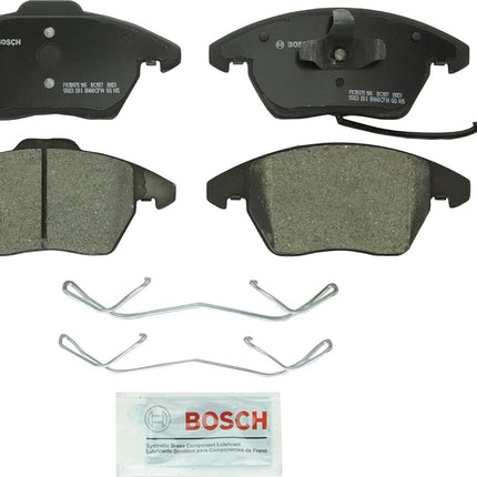 BOSCH BC1107 QuietCast Premium Ceramic Disc Brake Pad Set - Compatible with Select Audi A3, TT; Volkswagen Beetle, CC, Eos, Golf, GTI, Jetta, Passat, Passat CC; Rabbit + More; FRONT