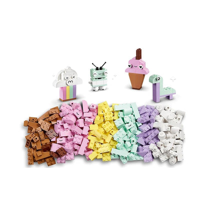 LEGO® Classic Creative Pastel Fun 11028 Building Toy Set; Colourful, Imaginative,Playful Learning for Kids Aged 5+