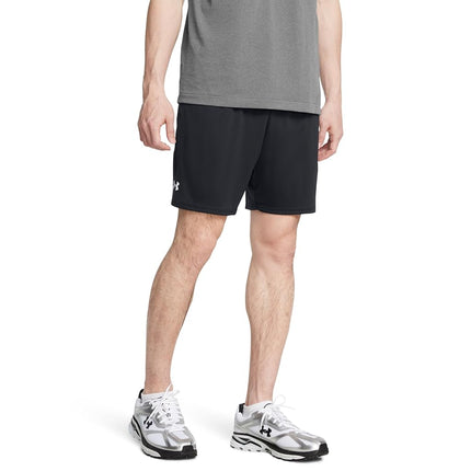 Under Armour Men's Tech 7 Inch Shorts, (001) Black / / White, Medium