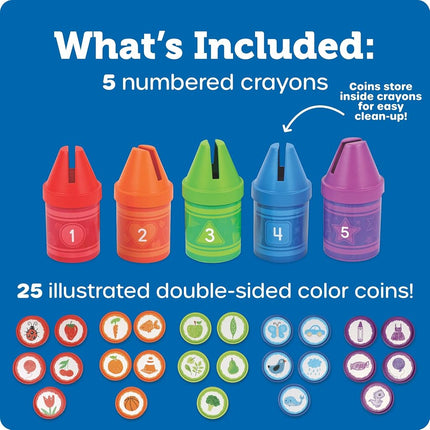 Learning Resources Counting Crayons, Ages 18 Months+, Early Maths Toy