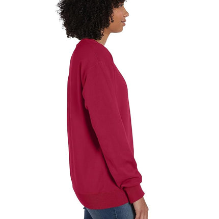 Hanes Originals Fleece, sudadera teñida para hombre, cuello redondo, Saltwater, Large