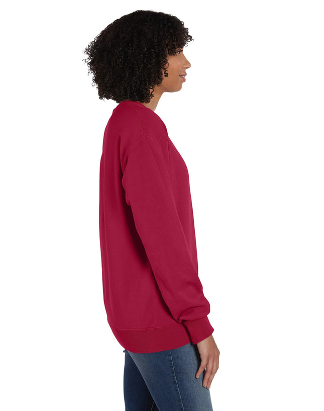 Hanes Originals Fleece, Garment Dyed Pullover, Crewneck Sweatshirts for Men, Saltwater, Large