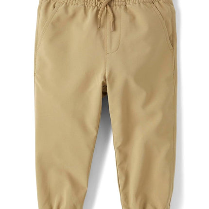 The Children's Place Baby Boys' and Toddler Uniform Quick Dry Jogger Pants, Sand, 2T