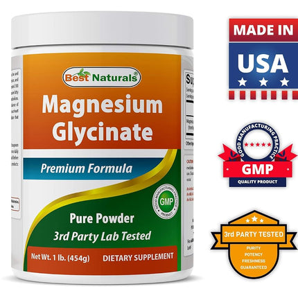 Best Naturals Magnesium Glycinate Powder - 1 Pound