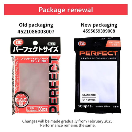 KMC 100 pochettes Card Barrier Perfect Size Soft Sleeves, 9 Packs/Total 900 pochettes