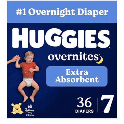 Huggies Overnites Size 7 Overnight Diapers (41+ lb