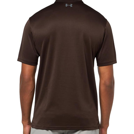 Polo Threadborne Boundless para hombre de Under Armour, (246) Kona Brown / / Pitch Gray, M Tall