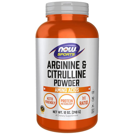 NOW Sports Nutrition, Arginine & Citrulline Powder