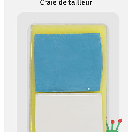 Dritz Tailor's Chalk, 2 Count (Pack of 1), Blue, White