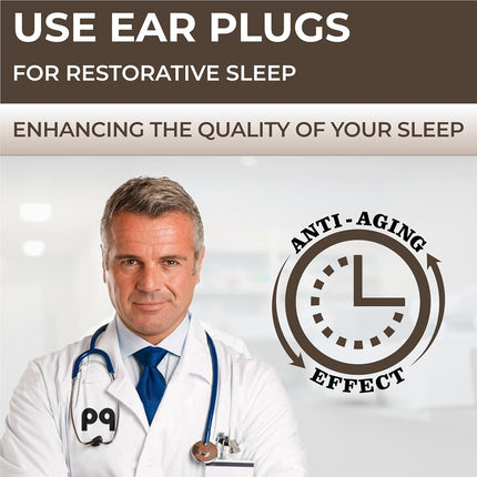 Peace&Quiet | PQ Wax Ear Plugs for Sleep - 50 Beige Silicone Wax Earplugs for Sleeping & Swimming - Gel Ear Plugs for Noise Reduction & Ear Protection