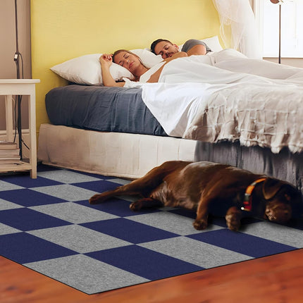 10Pcs Carpet Tiles Peel and Stick 12”x 12” Non-Slip Self Adhesive Squares Carpet Floor Tile Reusable Waterproof Carpet for Living Room Bedroom