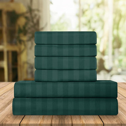 Elegant Comfort Luxury Soft Bed Sheets Dobby Strip
