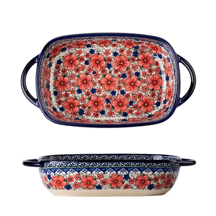 Bicuzat Vintage Style Cherry Blossom Flowers Potte