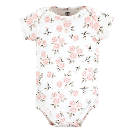 Combinaisons en coton pour bébé Hudson Baby, imprimés rose cannelle, prématuré