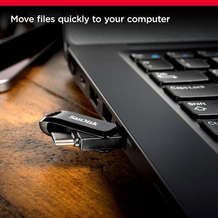 SanDisk Ultra Dual Drive Go USB flash drive 64 GB USB Type-A / USB Type-C 3.2 Gen 1 (3.1 Gen 1) Black