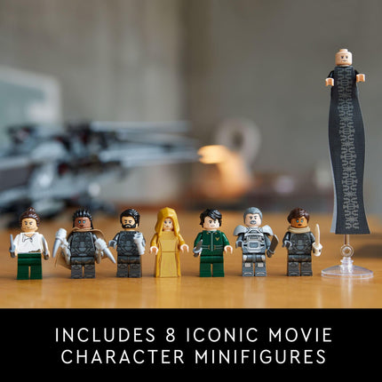 LEGO Icons L'Ornithoptère Royal des Atréides Dune 10327, Maquette de Collection Dune à Construire et Exposée, Idée Cadeau Adulte pour les Fans de Films de Science-Fiction, 8 Figurines Dune