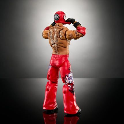 WWE Ultimate Edition Action Figure Rey Mysterio Fan TakeOver Collectible with Interchangeable Accessories, Extra Heads & Swappable Hands, HVV70