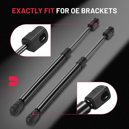 BDFHYK C16-10788 12 inch 35Lbs/（156N） Gas Struts Shocks for are Leer Camper Shell Topper Rear Window, Truck Bed Cover, Cabinet lid Door, Trap Door, Outdoor Bench, Trash bin lid, shed Window, Set of 2