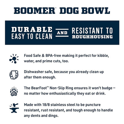 YETI Boomer 8, Stainless Steel, Non-Slip Dog Bowl, Holds 64 Ounces, Tropical Pink