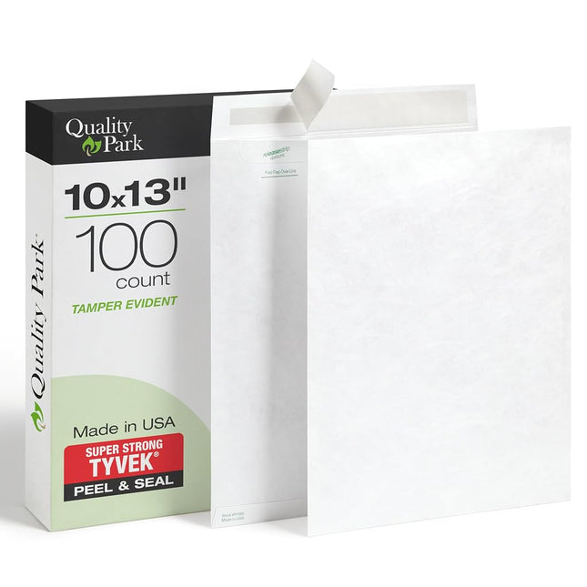 Quality Park Survivor R1580 Tyvek Mailer, 10 x 13, White (Box of 100)