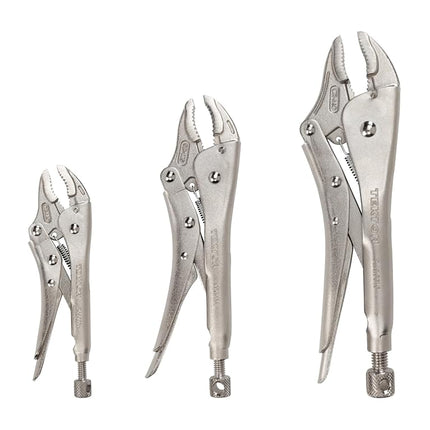 TEKTON Curved Jaw Locking Pliers Set (3-Piece) | PLK90104