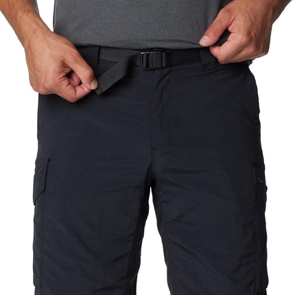 Columbia Men’s Hiking Cargo Shorts, SILVER RIDGE CARGO SHORT, Nylon, Black, Size: 38, AM4084
