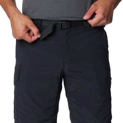 Columbia Men’s Hiking Cargo Shorts, SILVER RIDGE CARGO SHORT, Nylon, Black, Size: 38, AM4084