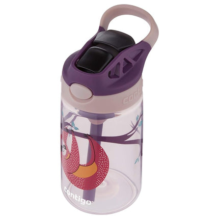 Contigo Kids Straw Water Bottle with AUTOSPOUT Lid, 14oz, Sloths