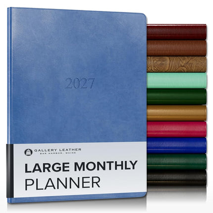 Gallery Leather Large Monthly Planner 2026-2027 Ac
