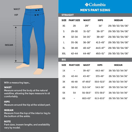 Columbia Men's Rapid Rivers Pant Hiking, Dark Stone, 38W / 34L