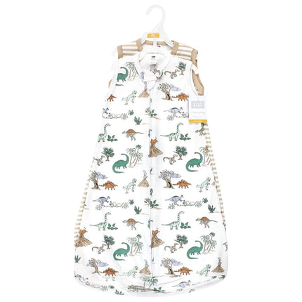 Hudson Baby BabyCotton Saco de dormir, Saco, Manta, Sin mangas, Niño Dino World, 12-18 Meses