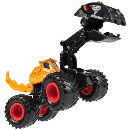 Monster Jam, Official Dugg Dirt Squad Excavator Monster Truck with Moving Parts, 1:64 Scale Die-Cast Vehicle