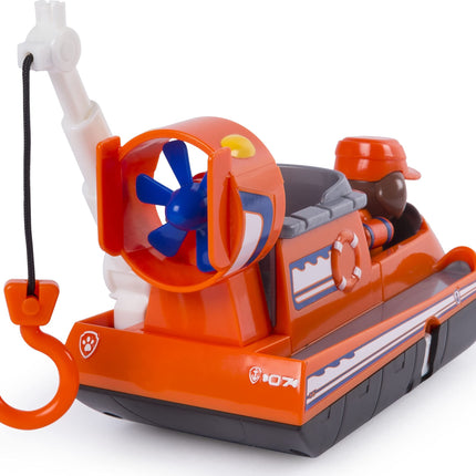 Patrulla Canina Ultimate Rescue – Aerodeslizador de Rescate de Zuma con hélices móviles y gancho de rescate, para niños de 3 años en adelante