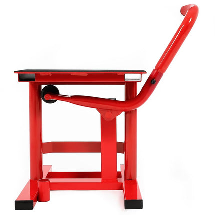 ALMULOO Béquille lève-moto Dirt Bike Support de levage moto Capacité de 150 kg Hauteur réglable de 25,6 cm à 50 cm Table de levage en acier