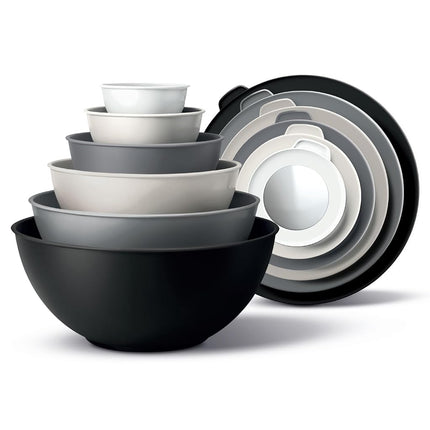 COOK WITH COLOR Mixing Bowls with TPR Lids - 12 Pi