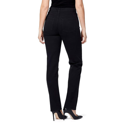 Gloria Vanderbilt Women's Amanda Straight Leg Jean In Black, Black, 12
