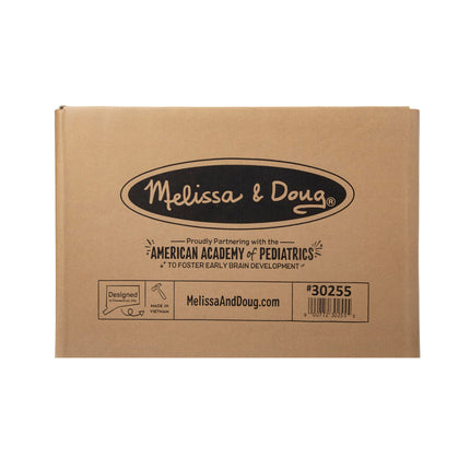 Melissa & Doug – Escritorio y silla infantiles con tapa abatible (muebles infantiles, gris, 2 piezas)