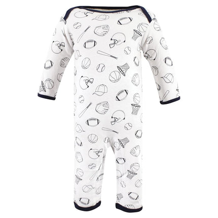 Hudson Baby baby-girls Cotton Coveralls, Love Mom, 12-18 Months