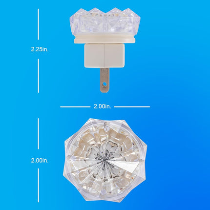 GE Jewel LED Night Light, Plug-in, Always On, Amber, UL-Certified, Energy Efficient, Ideal Nightlight for Bedroom, Bathroom, Nursery, Hallway, Kitchen, 11291