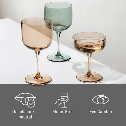 like. by Villeroy & Boch Like Clay 2pc Wine Goblet Set 200 mL