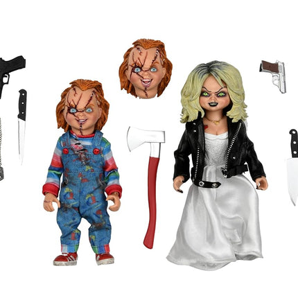 NECA - Bride of Chucky Tiffany & Chucky 8 Clothed Action Figure 2Pk