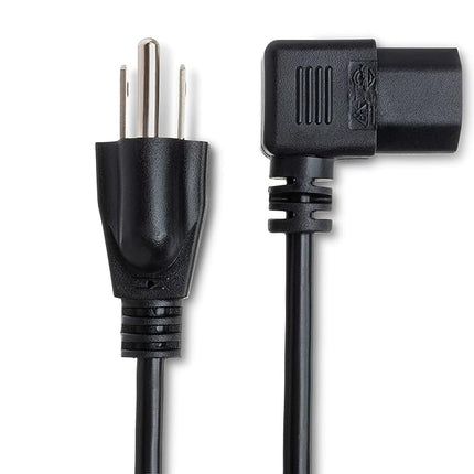 Hosa PWC-141R 1-Feet IEC C13 to Nema 5-15P RA Power Cord