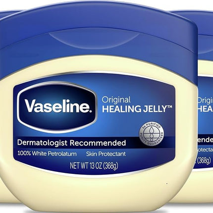 Vaseline Petroleum Jelly, Original, 13 oz (3 pack)