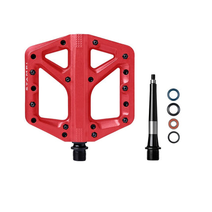 Crankbrothers Stamp-1 Pedals, Large, Red