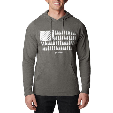 Columbia Men's Trek Graphic Hoodie, Charcoal Heath